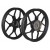 Ζάντες Αλουμινίου Yamaha Crypton-X 135 5 σε 10  μπράτσα Tubeless Μαύρες Ματ